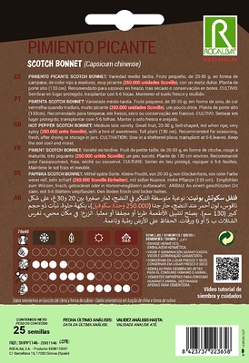 Semilla Pimiento Picante Scotch Bonnet