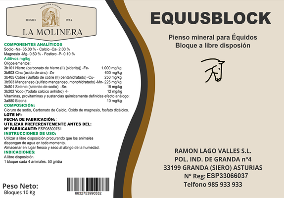 Bloque Mineral EqusBlock 10 kg