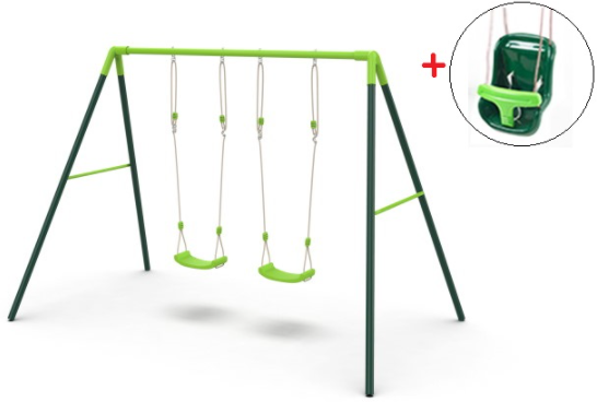 Columpio Doble Masgames Olea con Asiento bebe