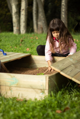 Arenero Masgames Oben Cubierta Madera M