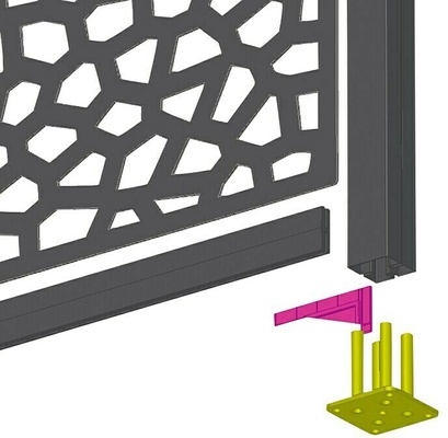 Poste de Alumunio Alupost Verde 2,15 Metros