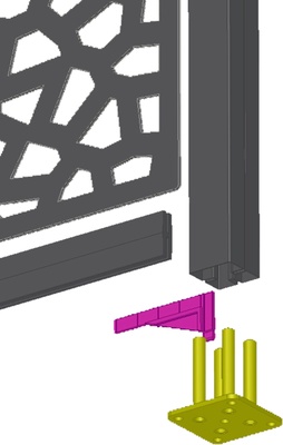 Fijacion Perfix 6x14 cm Blanco