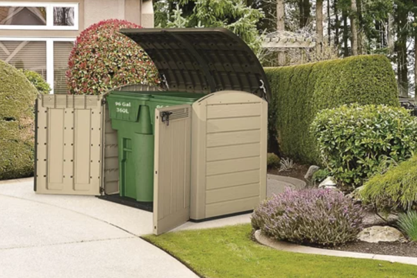 Arcon de exterior de resina Woodland Ultra 177x134x113 cm