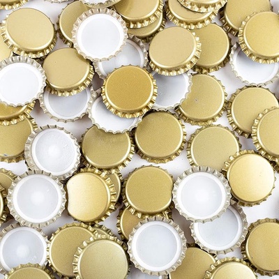 Chapas Botella Cerveza Oro 26 mm 200 Unidades