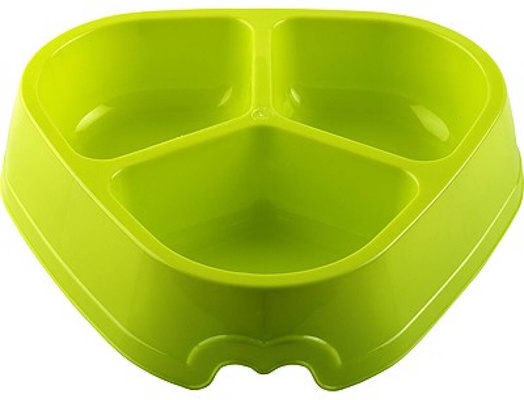 Comedero Boxer Triangular Triple 1,8 L