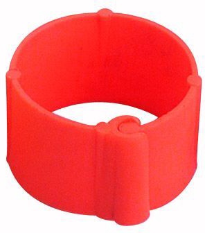 Clip 25 unidades para Gallinas 8mm Color Naranja