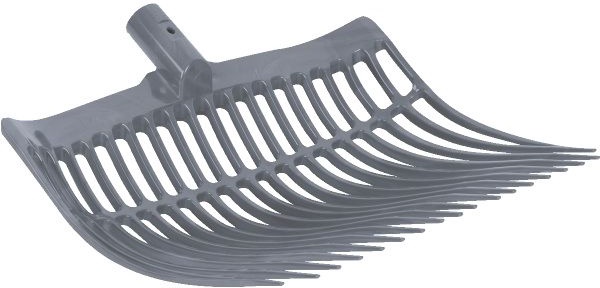 Horca Virutas Estiercol Plastico Gris Horca Virutas Estiercol Plastico Gris