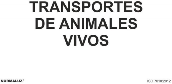 Señal Transporte Animales Vivos Señal Transporte Animales Vivos