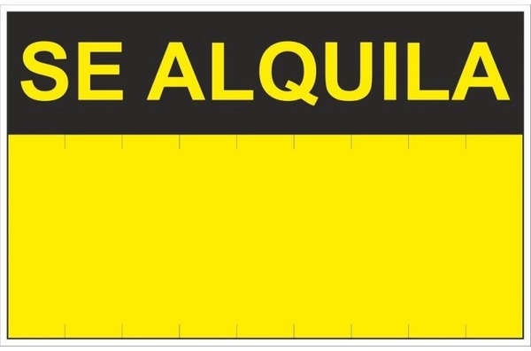 Se�al  Se Alquila PVC 0,4mm 450x700mm
