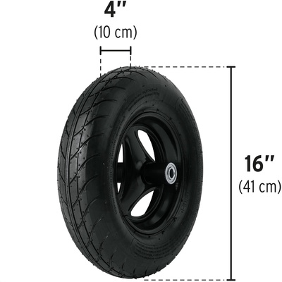 Carretilla Metalica Truper 120L 580KG Doble Rueda Neum�tica 