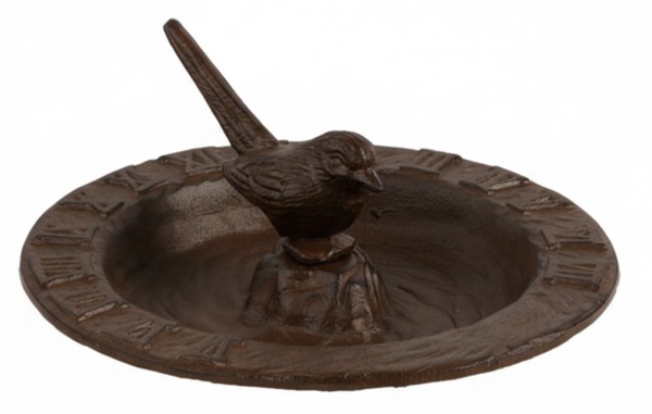 Reloj Solar y Bebedero para Pajaros