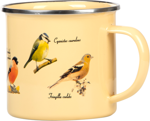 Taza Esmaltada Pajaros Taza Esmaltada Pajaros