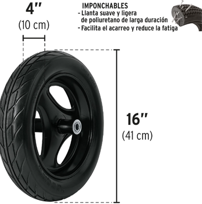 Carretilla 100 Metal  Llanta impinchable