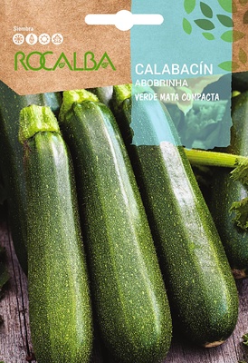 Semilla Calabacin Verde mata compacta