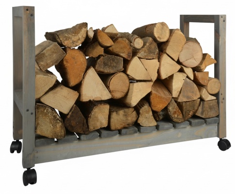 Estanteria para Le�a con Ruedas 