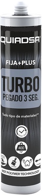 Adhesivo Fija Plus Turbo 290 ml Gris
