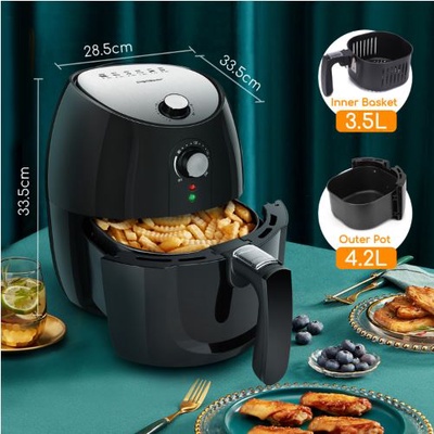 Freidora de aire 3,5L Dragon Pro 30LDX