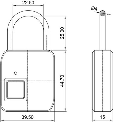 Candado Tactil Cool Touch