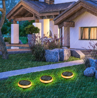 Aplique de suelo jardin Led Solar Redondo CCT