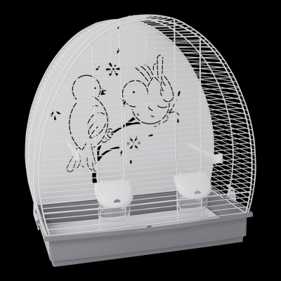 Jaula Pajaro 672 Blanca