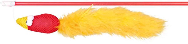 Varita de Juego con Pajaro y Plumas 50 cm Varita de Juego con Pajaro y Plumas 50 cm