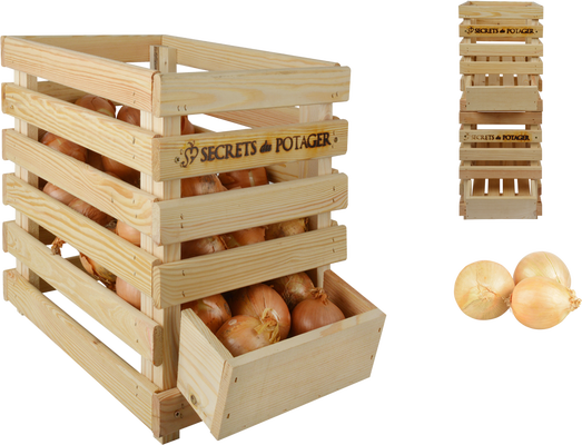 Caja Madera para Cebollas Caja Madera para Cebollas