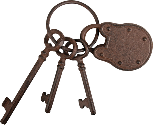 Juego Llaves Antiguas con Candado Juego Llaves Antiguas con Candado