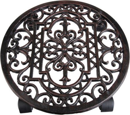 Carro Hierro Fundido Plantas Redondo L Interiores Carro Hierro Fundido Plantas Redondo L Interiores