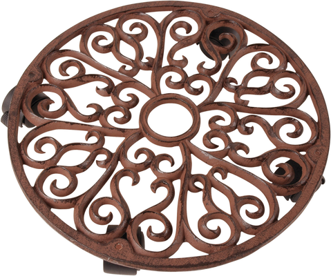 Carro Hierro Fundido para Plantas Redondo L Carro Hierro Fundido para Plantas Redondo L