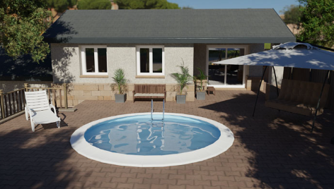 Piscina Enterrada Sumatra Ovalada  �350 x 120 cm