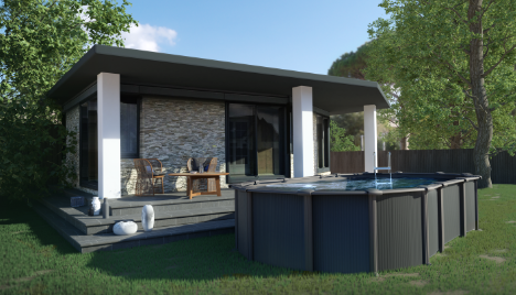 Piscina Granada Redonda �550 x 132 cm