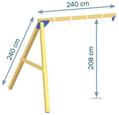 Parque Infantil Kiosk L con Columpio Doble