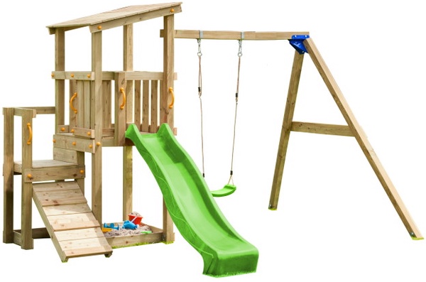 Parque Infantil Cascade L con Columpio Individual