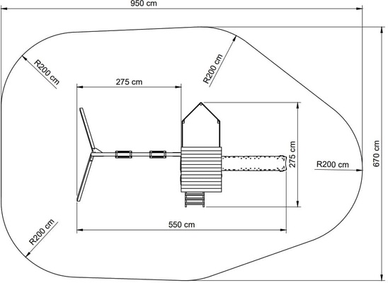 Parque Infantil Nautilus L con Columpio Individual