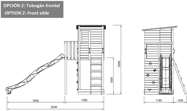 Parque Infantil Taga L con Columpio Doble