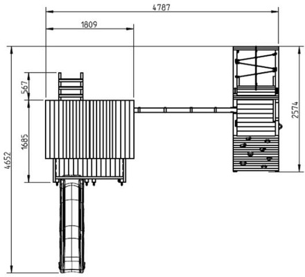 Parque Infantil Pagoda L con Challenger