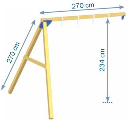 Parque Infantil Kiosk XL con Columpio Individual