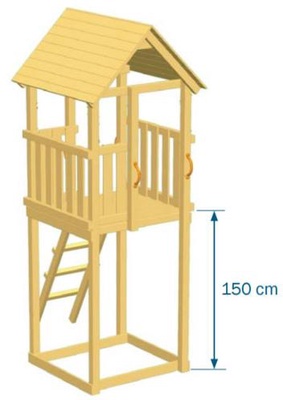 Parque Infantil Kiosk XL con Columpio Individual