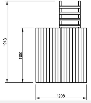 Parque Infantil Kiosk XL con Columpio Individual