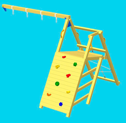 Parque Infantil Kiosk XL con Challenger