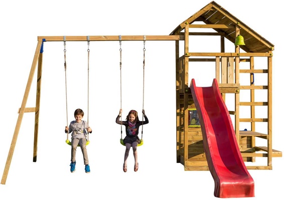 Parque Infantil Teide XL con Columpio Doble