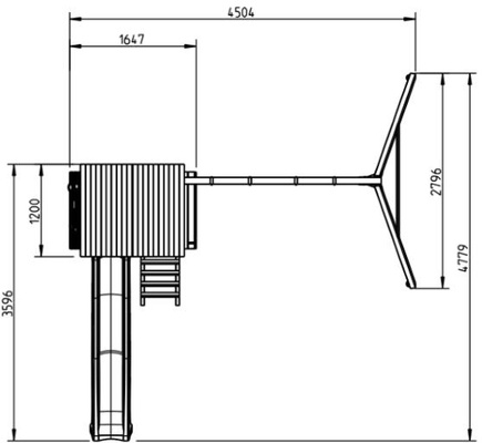 Parque Infantil Belvedere XL con Columpio Doble