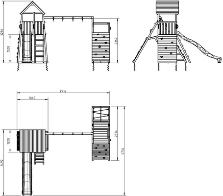 Parque Infantil Belvedere XL con Challenger