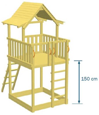 Parque Infantil Pagoda XL con Columpio Doble