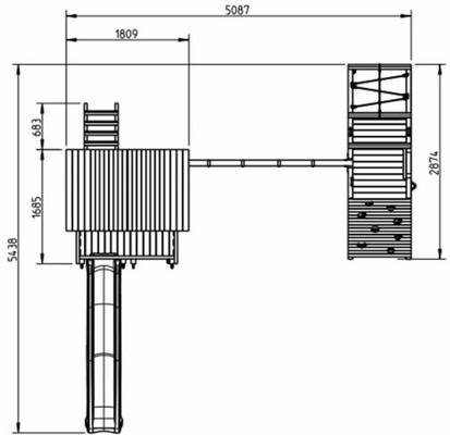 Parque Infantil Pagoda XL con Challenger