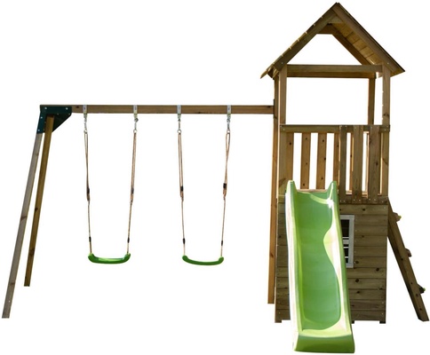 Parque Infantil Tibidabo XL Casita y Columpio Doble