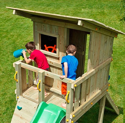 Parque Infantil Beach Hut XL con Columpio Doble Parque Infantil Beach Hut XL con Columpio Doble