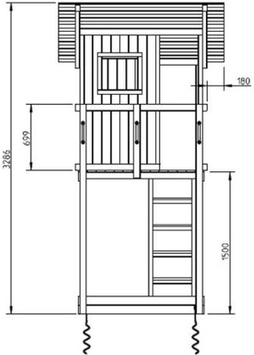 Parque Infantil Beach Hut XL con Columpio Doble Parque Infantil Beach Hut XL con Columpio Doble