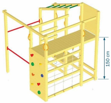 Parque Infantil Crossfit XL con Barra Bombero