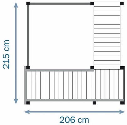 Parque Infantil Crossfit XL con Tobogan y Columpio Doble